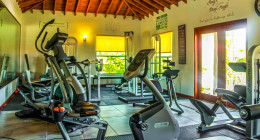 Fully Equipped Fitness Center with big screen and killer sound system.